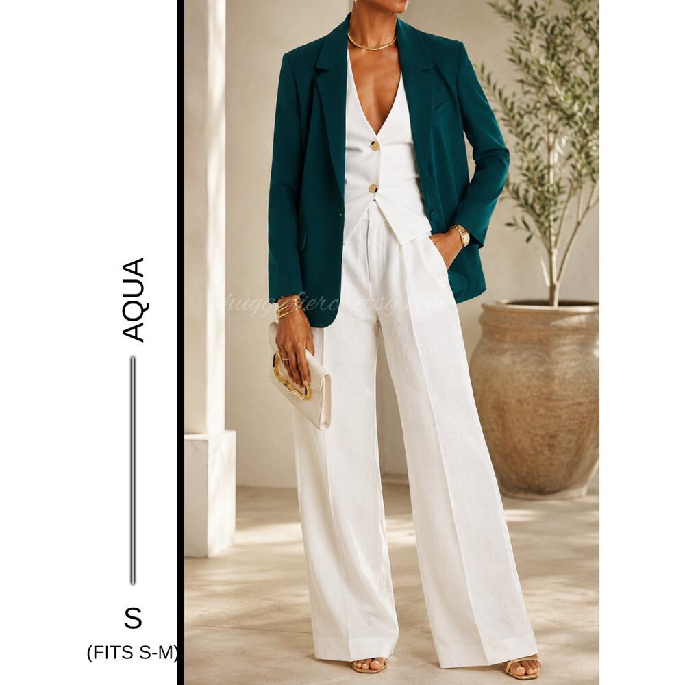 MSRP: $148 ✨AQUA Suit Up Blazer – Emerald Green Size S (best fit S-M)✨QUICK SHIP
